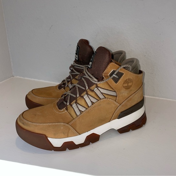 Timberland Shoes - Womens Timberland EURO Swift Hiking Boots Wheat Nubuck Light Leather Size 10